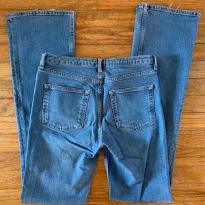 Topshop Tally Flared Leg Moto jean